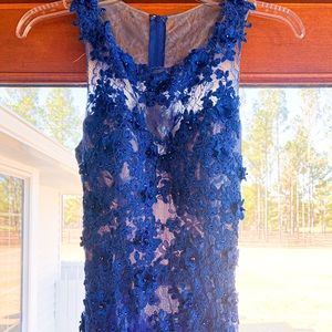 Royal Blue lace Formal, Prom Dress